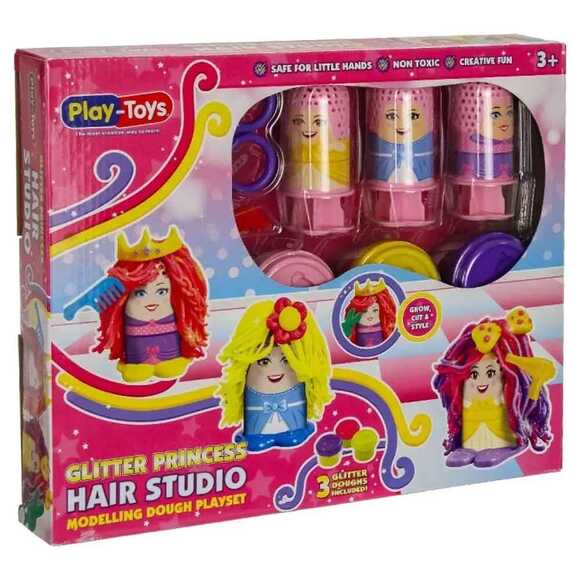 Kiddy Oyun Hamuru Prensesler Saç Stüdyosu